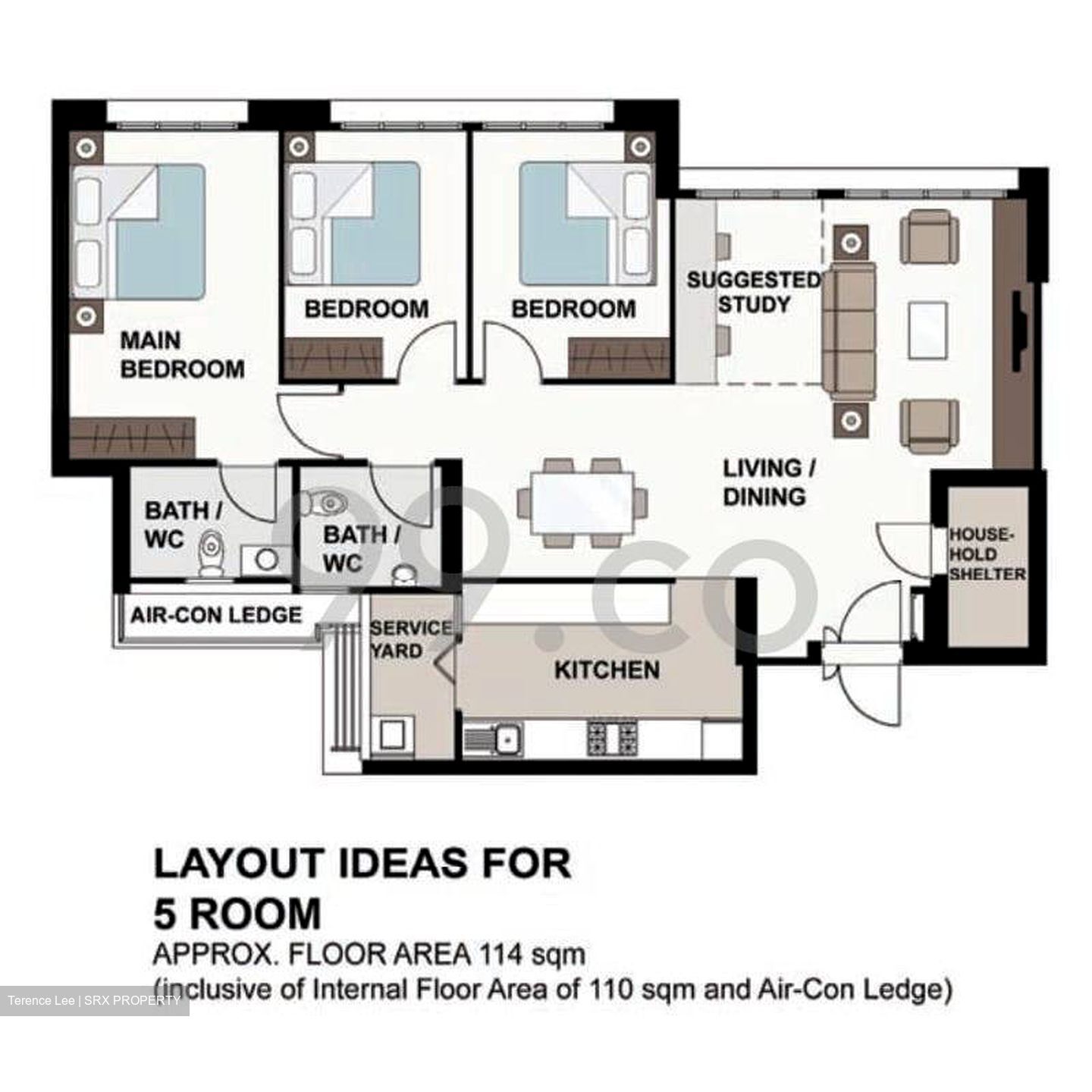 Blk 870A Tampines Greenlace (Tampines), HDB 5 Rooms #378440571
